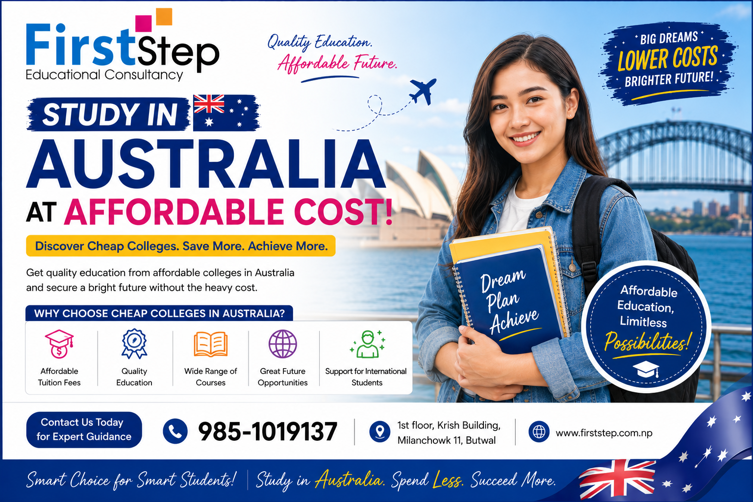 Cheap Colleges in Australia for Nepali Students in 2026