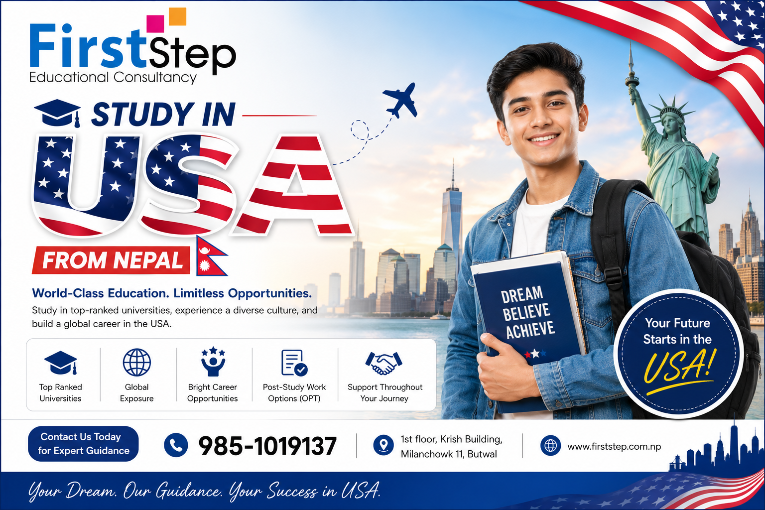Study in USA from Nepal: Complete Guide for Nepali Students