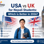 usa vs uk for nepali students comparison infographic